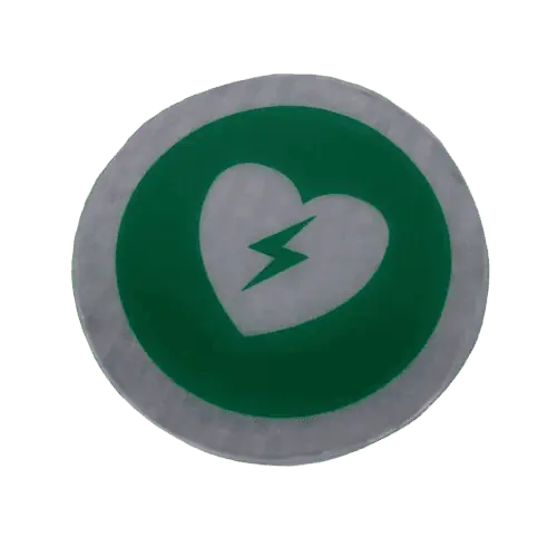 Reflective AED Symbol Badge