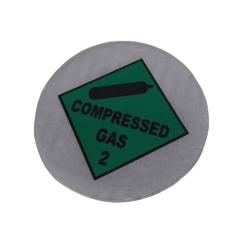 Reflective Compressed Gas Badge